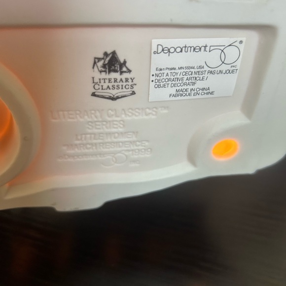 Dept 56 Literary Classics Little Women the March Residence With Original Box - Picture 11 of 11